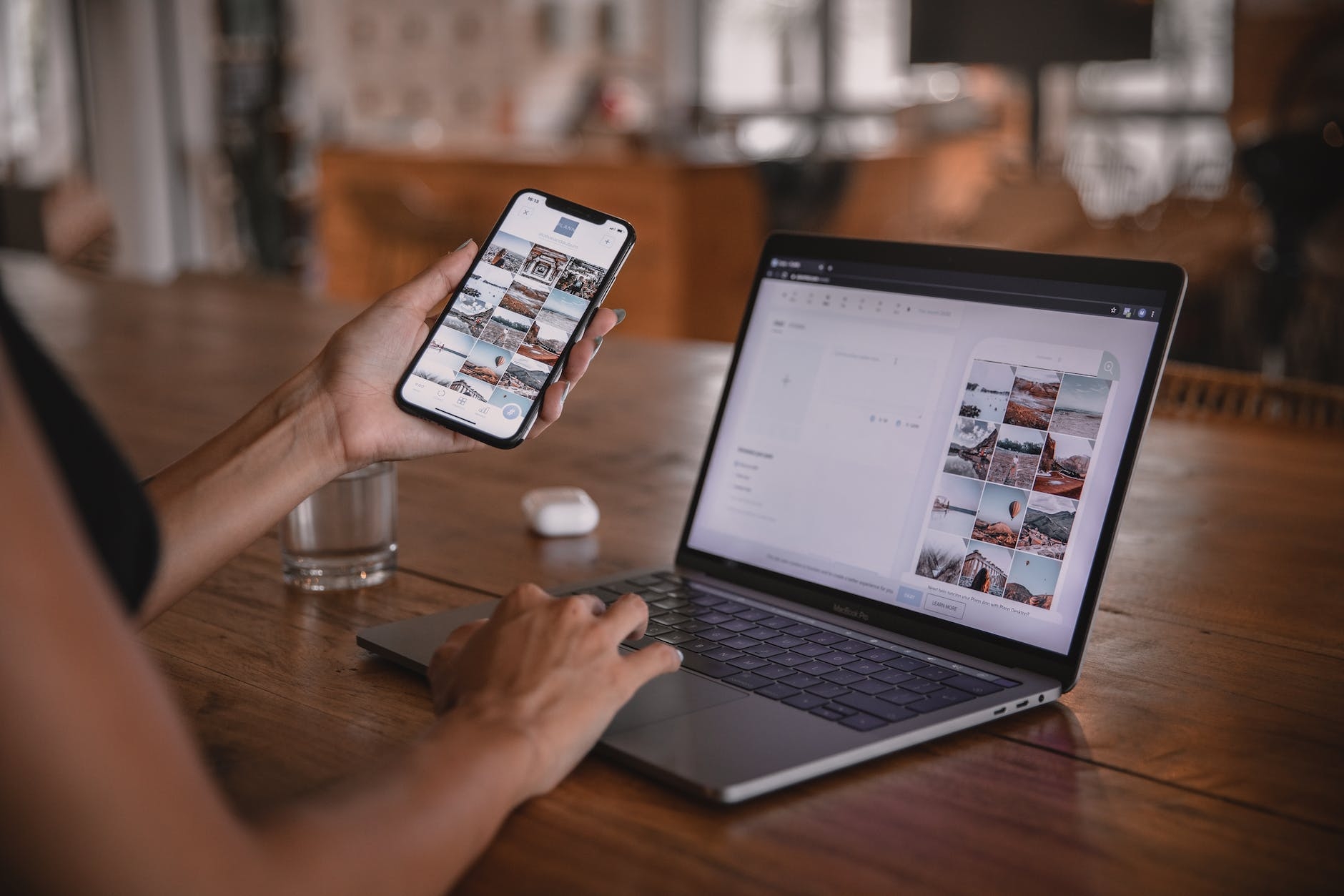 Increase the Visibility and Authority of Your Website or Blog 7 woman using smartphone and laptop