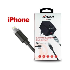 Carregador Turbo para iPhone XTRAD 18W Quick Charge 3.0 com Cabo USB-C
