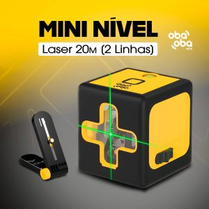 Mini Nível a Laser Verde 20m Autonivelante com Bip Sonoro e Bateria USB-C