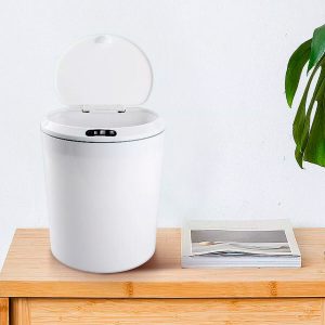 Lixeira Automática com Sensor 5L – Sem Contato, Recarregável e Compacta para Ambientes Modernos