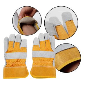 Luva de Segurança Profissionais Trabalho Confortável Respirável Durável Pele de Carneiro