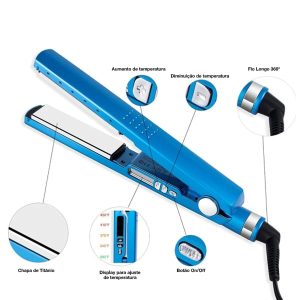 Prancha Chapinha 4Forte Profissional – Placas de Titânio, Tecnologia Iônica, Bivolt e Selo Inmetro