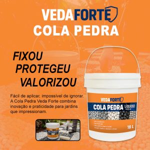 Cola Pedra Fixador Para Jardim 18 litros Acabamento Natural para Jardins e Paisagismo