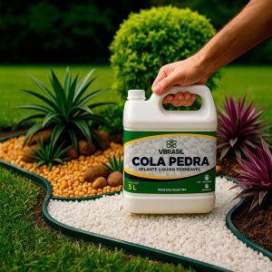 Fixador Cola Pedras 5 Litros: Compactador De Solo Jardins E Calçadas