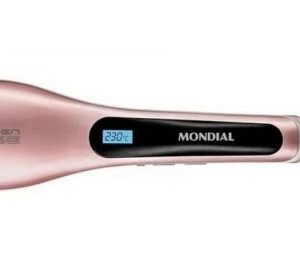 Escova Alisadora Elétrica Mondial Golden Rosê Ea-02 -Bivolt