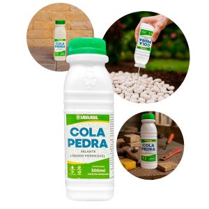 Cola Pedra Selante Líquido impermeável Fixação de Pedras Alta Resistência e Durabilidade 300ml