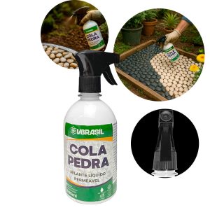 Cola Pedra Fixador De Pedras Para Jardim Borrifador 500 Ml