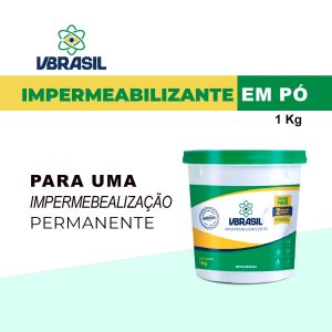 Impermeabilizante Em Pó 1kg com Nanotecnologia para Concreto Reboco e Argamassa