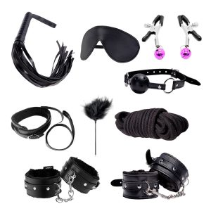 Kit de Luxo Bondage BDSM Completo 10 Peças – Conforto e Segurança para Casais